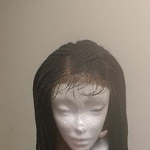 Braided lace front wig